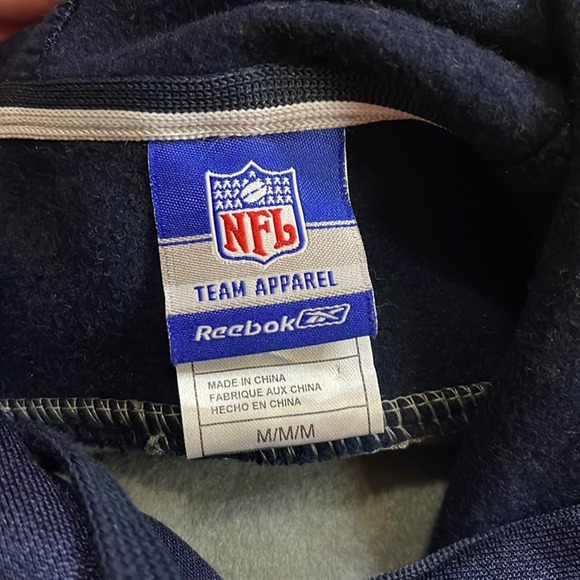 NFL Team Apparel Reebok New England Patriots Hoodie Men’s Size Medium - Picture 9 of 9